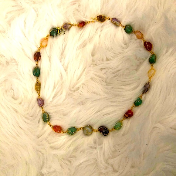 Precious stone necklace - Picture 3 of 3